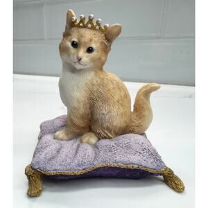 Lenox "Pretty as a Princess" Cold Cast Porcelain Hand-painted Cat Figurine